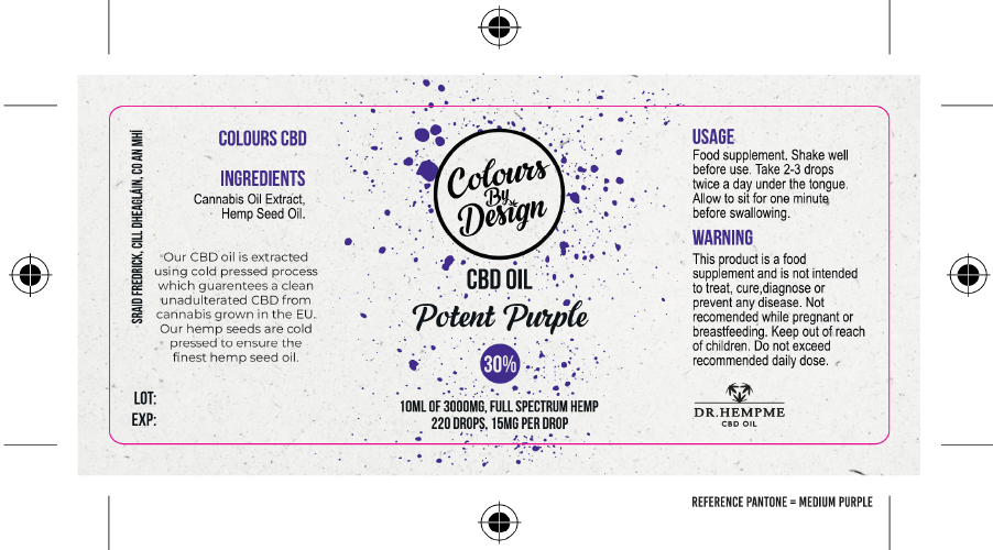 CBD Oil - 30% Potent Purple - Image 3
