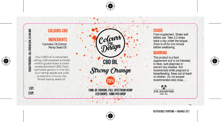 CBD Oil - 20% - Strong Orange - Image 3